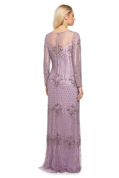1920s Inspired Evening Maxi Dress in Lavender