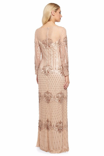 1920s Inspired Evening Maxi Dress in Champagne - SOLD OUT
