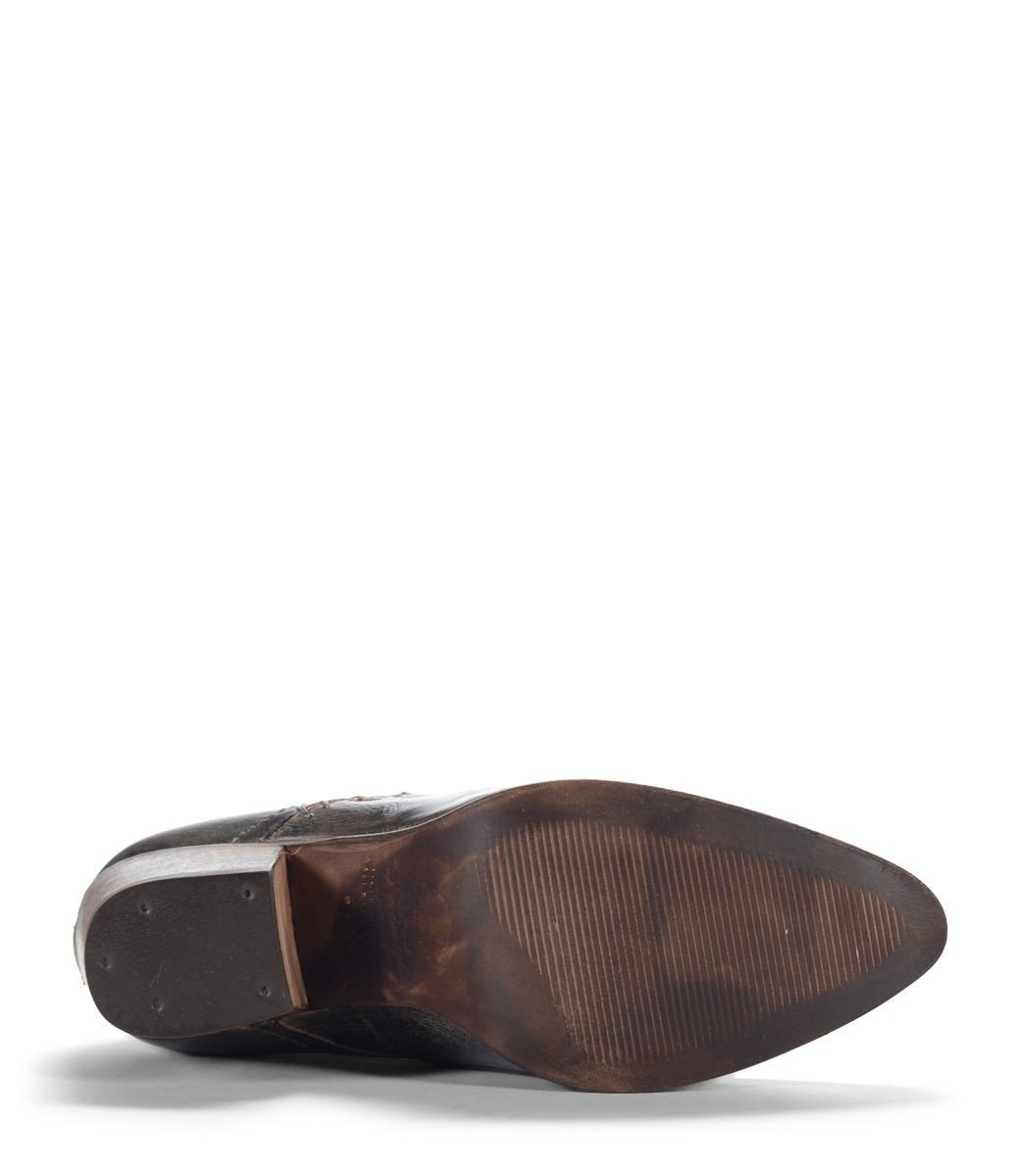 Retro Style Leather-Wrapped Heels in Taupe by Oak Tree Farms