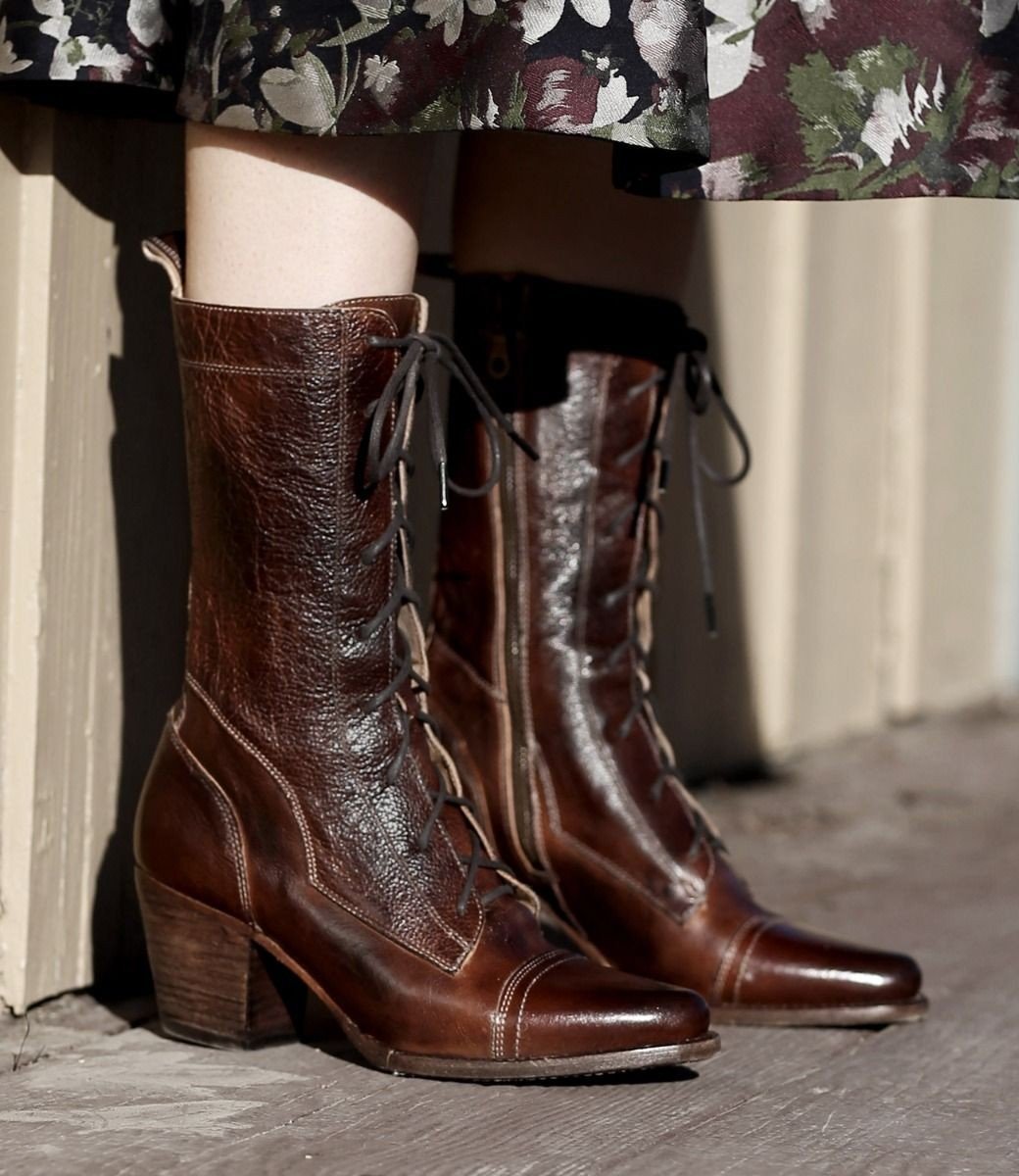 Baisley Modern Vintage Boots in Teak by Oak Tree Farms