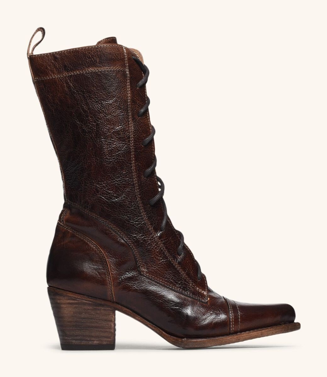 Baisley Modern Vintage Boots in Teak by Oak Tree Farms