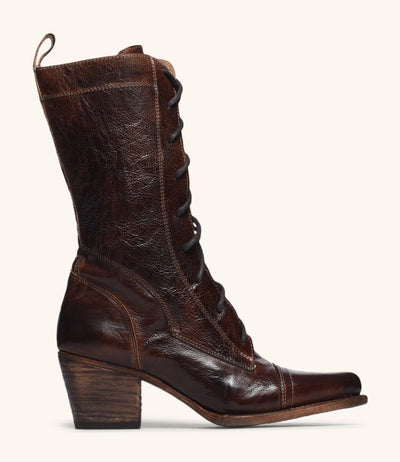 Baisley Modern Vintage Boots in Teak by Oak Tree Farms