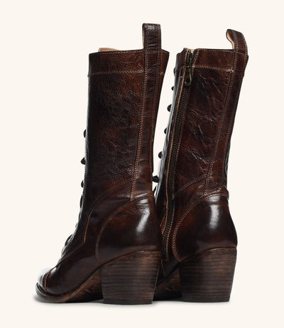 Baisley Modern Vintage Boots in Teak by Oak Tree Farms