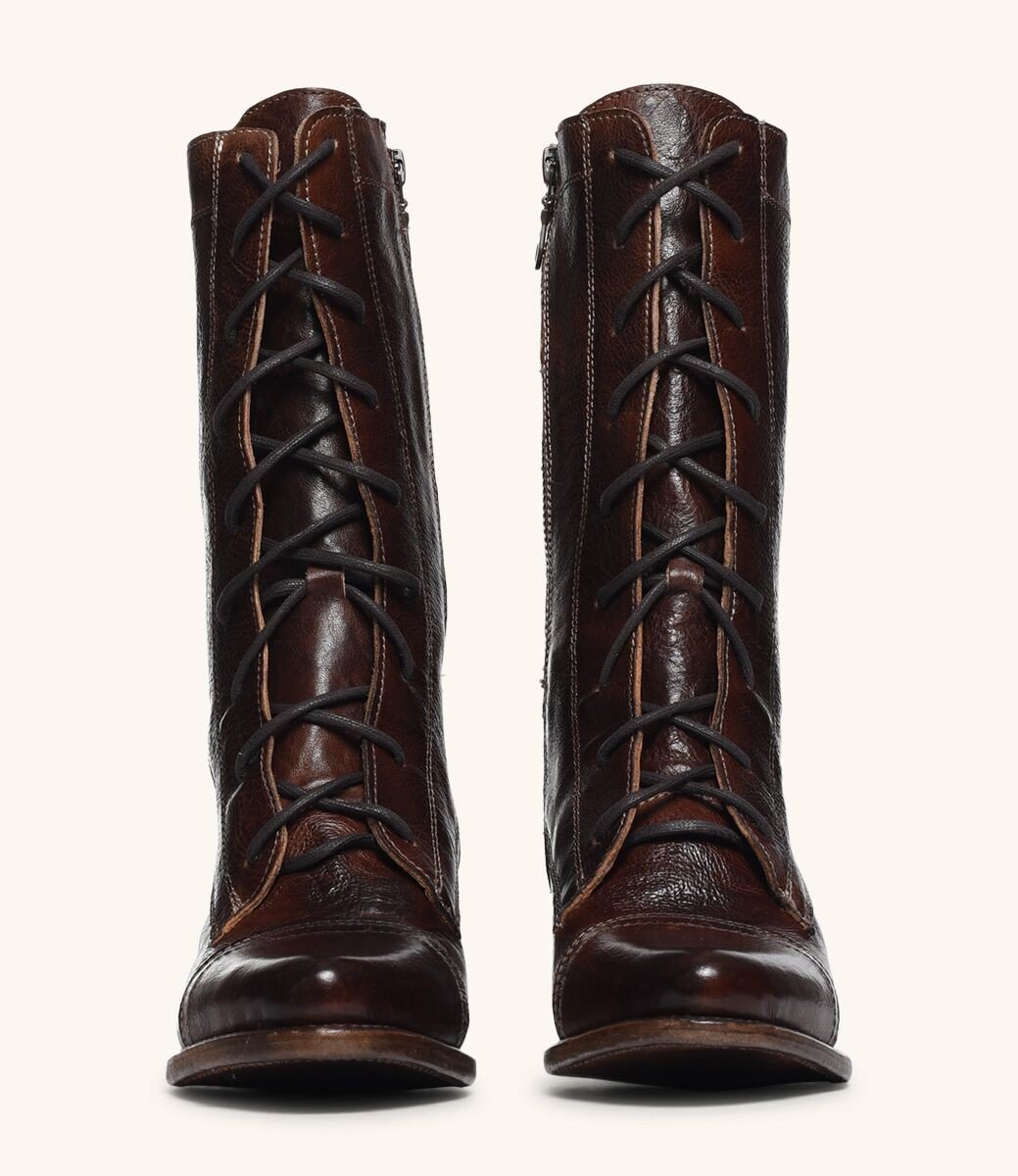 Baisley Modern Vintage Boots in Teak by Oak Tree Farms
