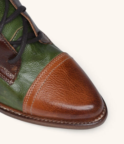Baisley Modern Vintage Boots in Cognac Teak