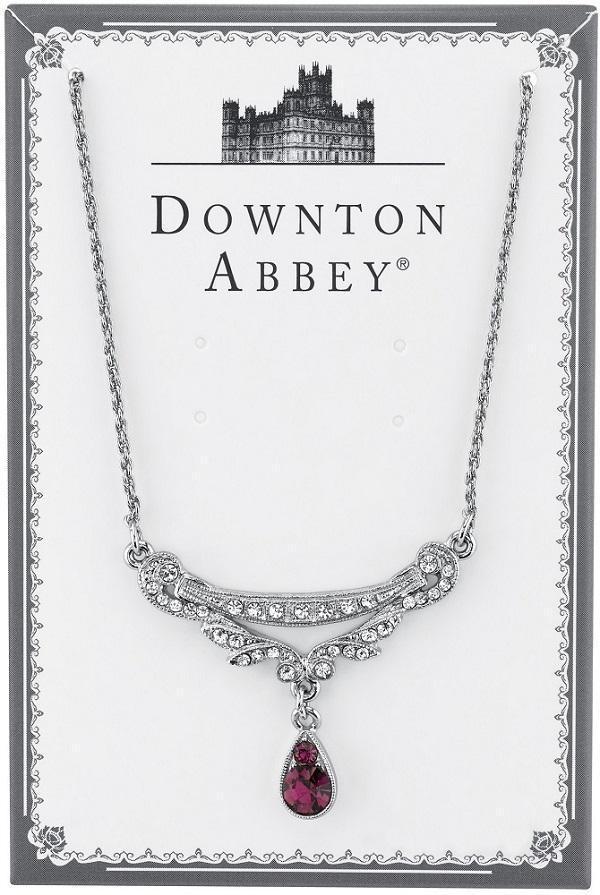 Downton Abbey Amethyst Crystal Necklace by 1928 Jewelry