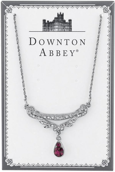 Downton Abbey Amethyst Crystal Necklace