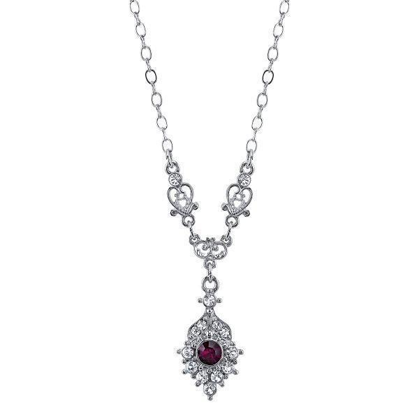 Downton Abbey Round Amethyst Necklace by 1928 Jewelry
