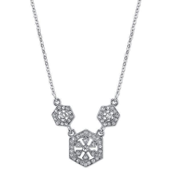 Downton Abbey Hexagon Necklace by 1928 Jewelry