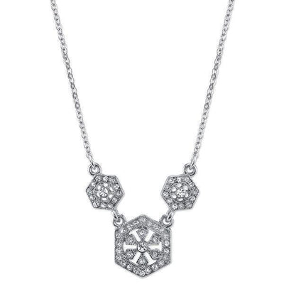 Downton Abbey Hexagon Necklace by 1928 Jewelry