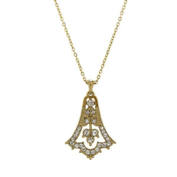 Downton Abbey Vintage Bell Pendant Necklace by 1928 Jewelry