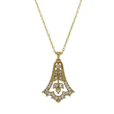 Downton Abbey Vintage Bell Pendant Necklace by 1928 Jewelry
