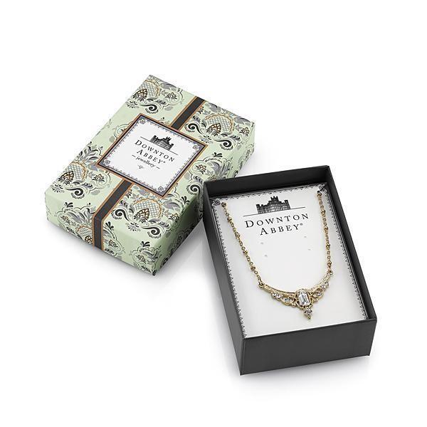 Downton Abbey Crystal Baguette Necklace by 1928 Jewelry