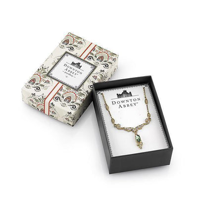 Downton Abbey Emerald Crystal Necklace by 1928 Jewelry