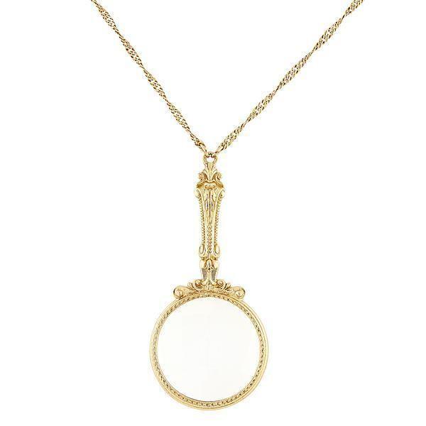 Antique Inspired Magnifying Glass Necklace by 1928 Jewelry