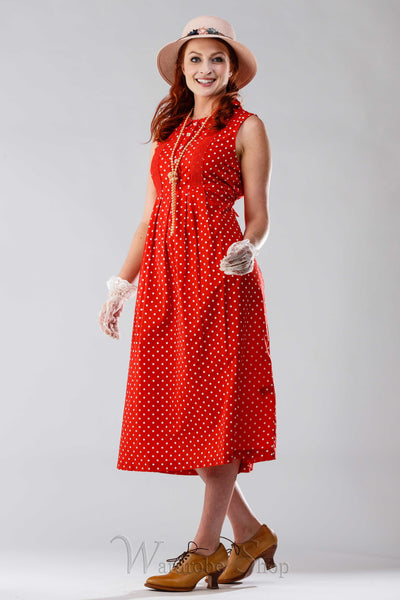 Dottie Vintage Style Dress in Red | April Cornell - SOLD OUT