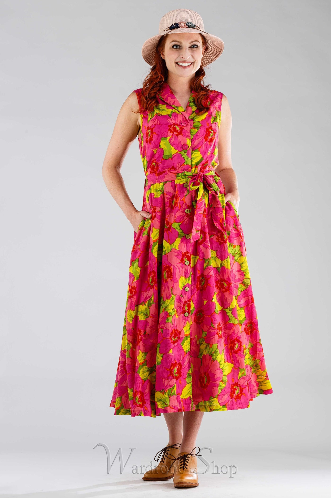 Daydream Vintage Style Dress in Pink by April Cornell