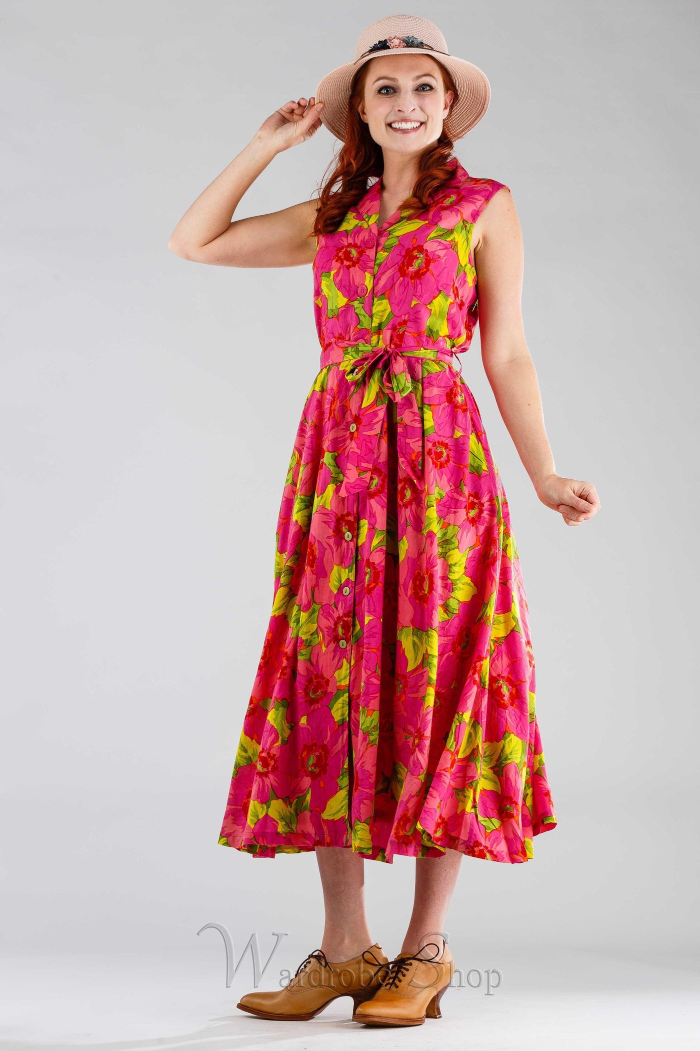 Daydream Vintage Style Dress in Pink by April Cornell