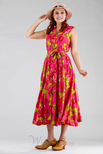 Daydream Vintage Style Dress in Pink by April Cornell