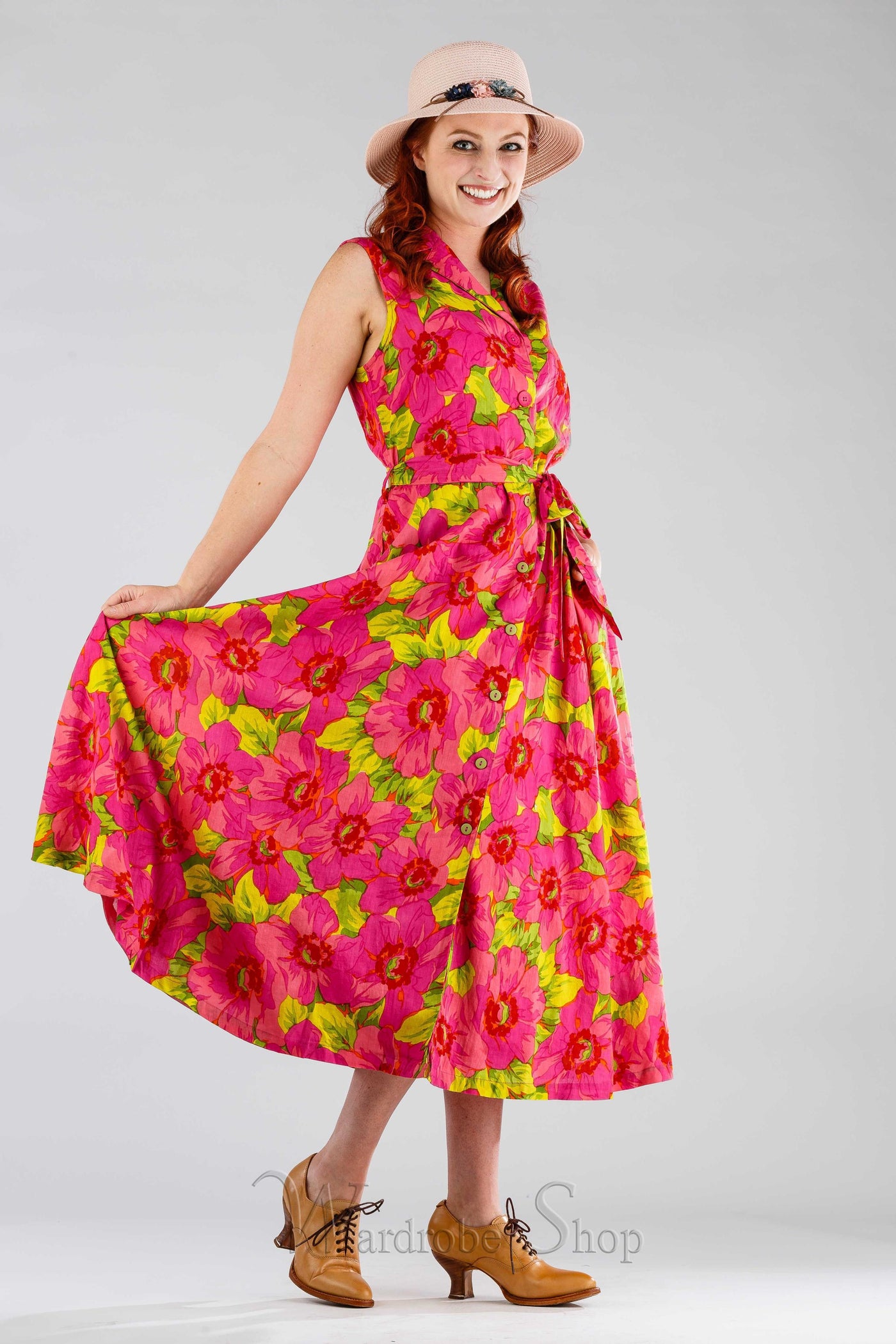 Daydream Vintage Style Dress in Pink by April Cornell
