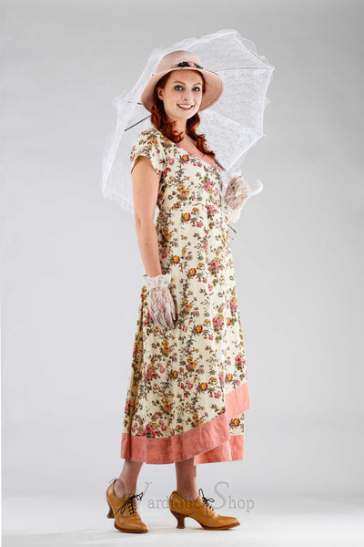 Victorian Style Courtyard Dress in Ecru by April Cornell