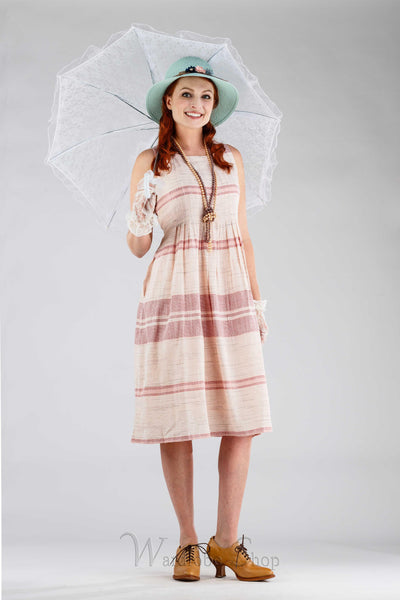 Romantic Fraise Dress in Pink/Ecru by April Cornell
