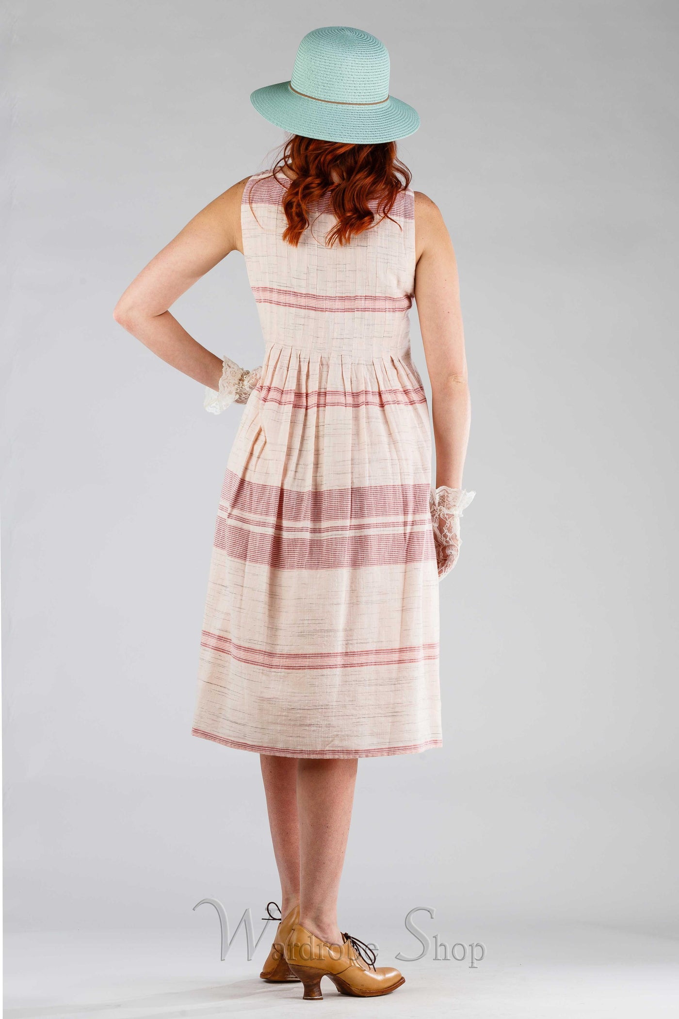 Romantic Fraise Dress in Pink/Ecru by April Cornell