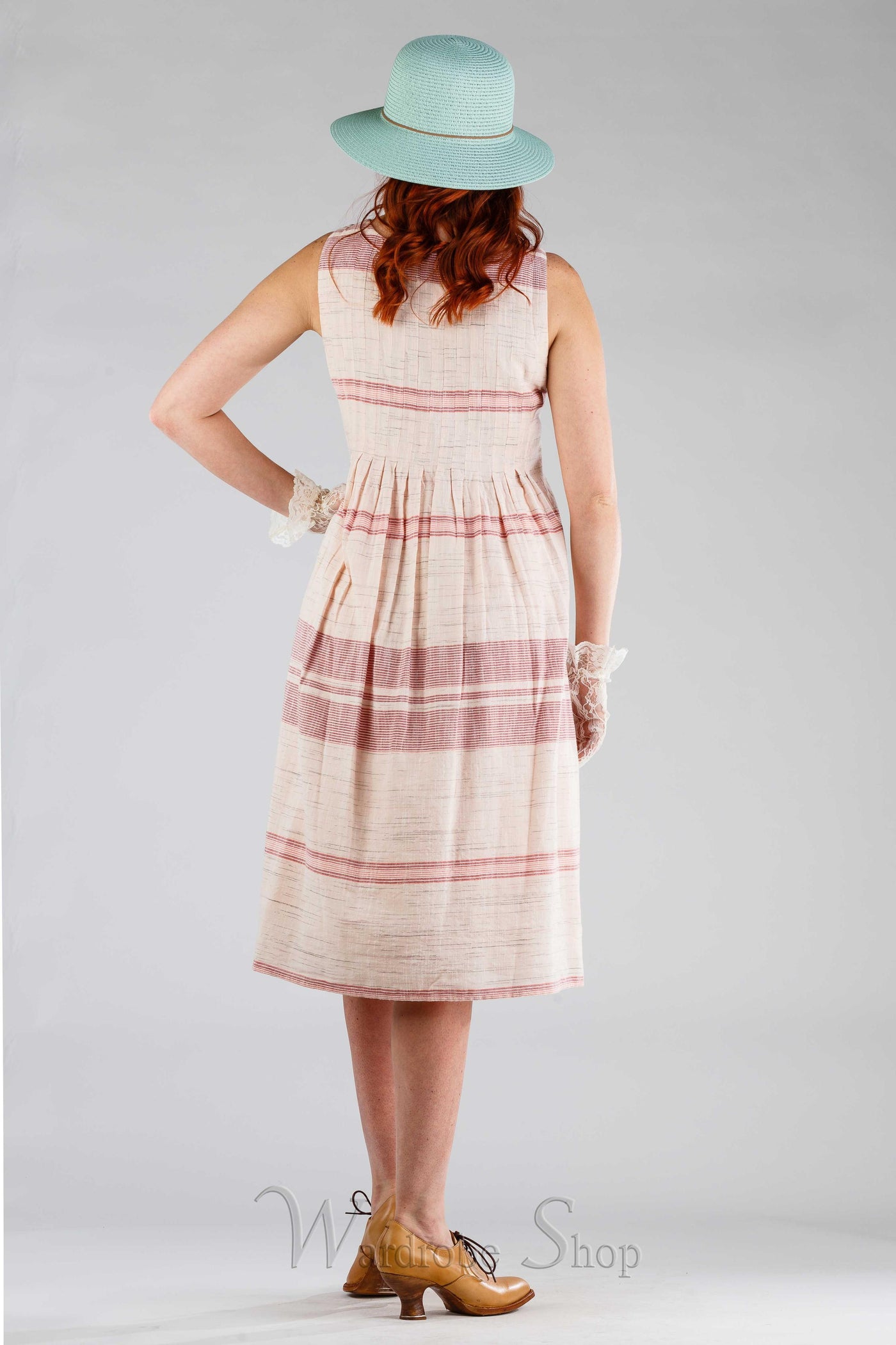 Romantic Fraise Dress in Pink-Ecru | April Cornell - SOLD OUT