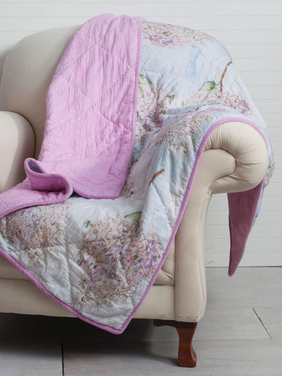 Blueberry Cotton Throw in Blue by April Cornell