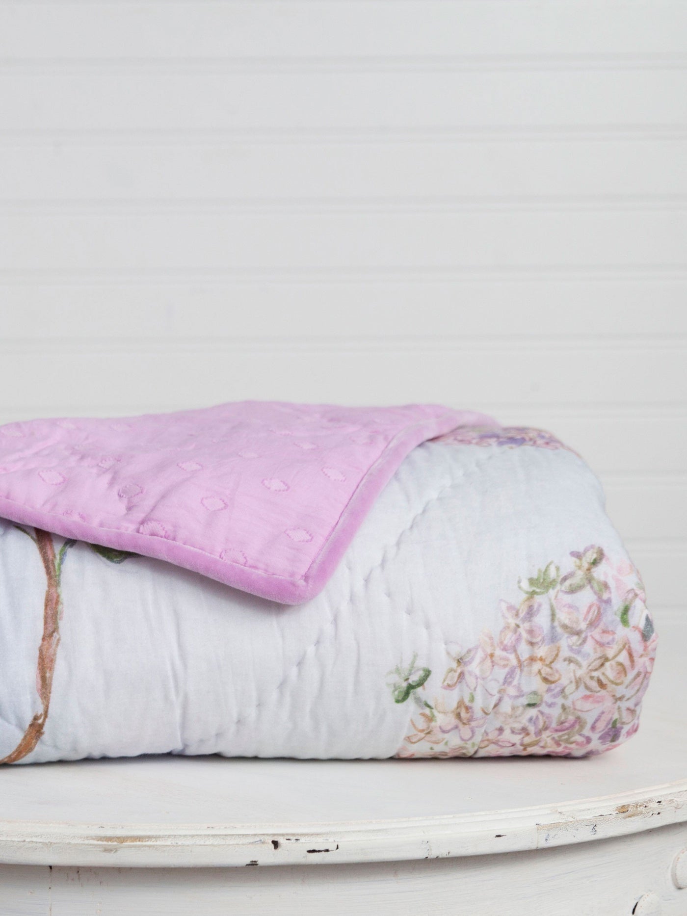 Blueberry Cotton Throw in Blue by April Cornell