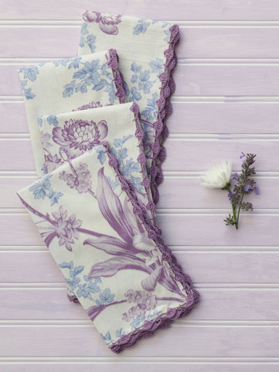 Lemon Cheesecake Cotton Napkin in Ecru by April Cornell