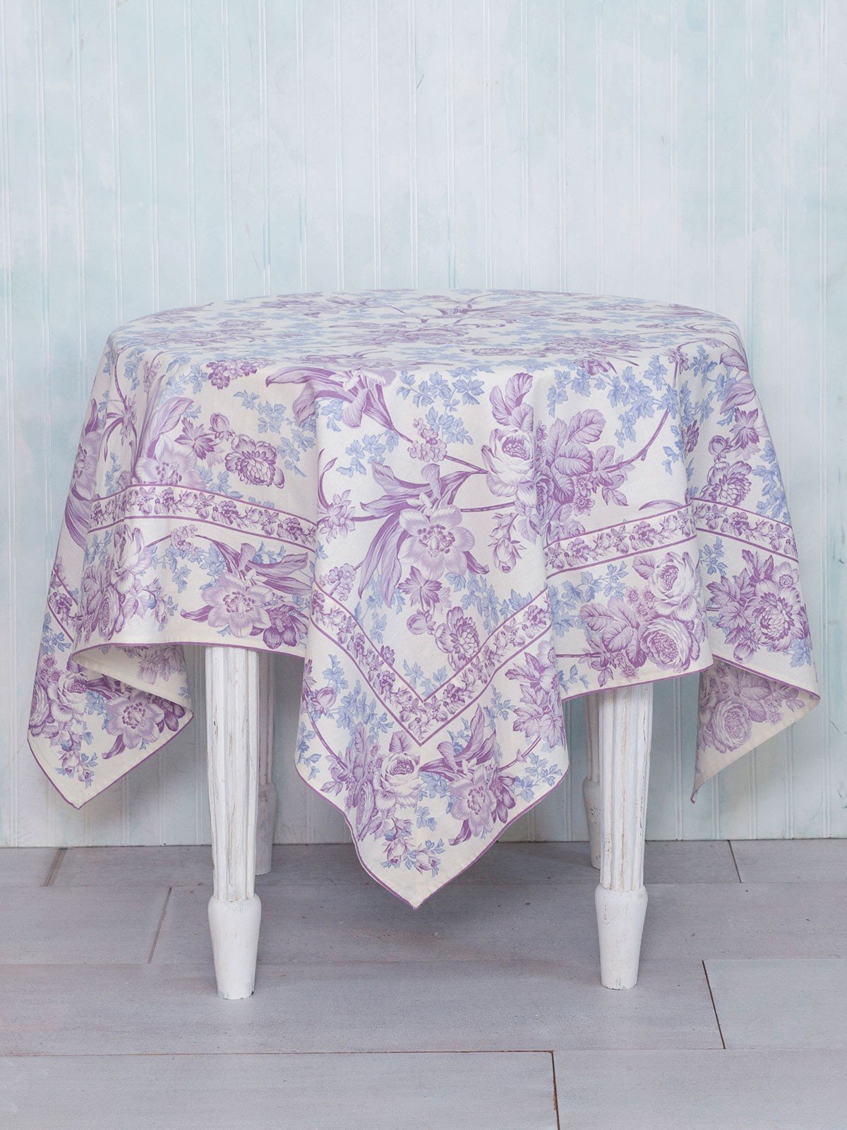 Lemon Mousse Cotton Tablecloth in Ecru by April Cornell