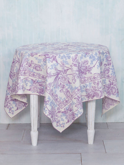 Lemon Mousse Cotton Tablecloth in Ecru | April Cornell- SOLD OUT