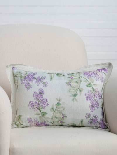 Rosemary Citrus Water Linen Cushion in Lavender | April Cornell- SOLD OUT