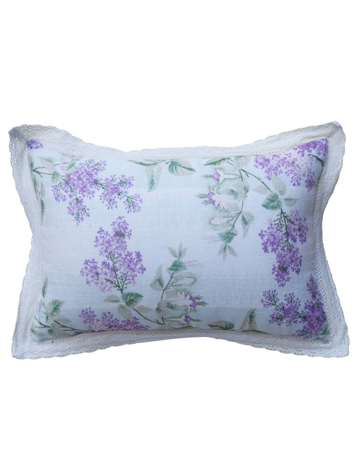 Rosemary Citrus Water Linen Cushion in Lavender by April Cornell