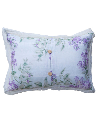 Rosemary Citrus Water Linen Cushion in Lavender by April Cornell