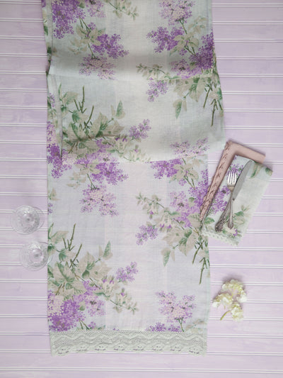 Double Berry-Almond Galette Linen Runner in Lavender | April Cornell- SOLD OUT