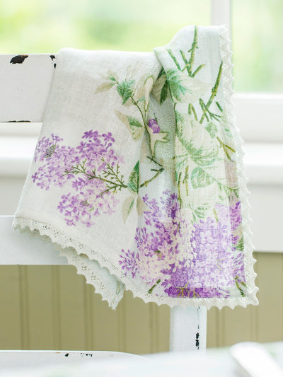 Plum Tart Linen Napkinn in Lavender by April Cornell