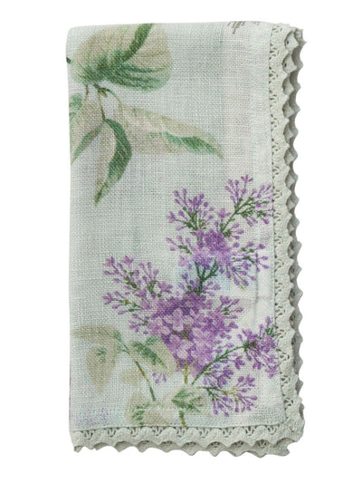 Plum Tart Linen Napkinn in Lavender by April Cornell