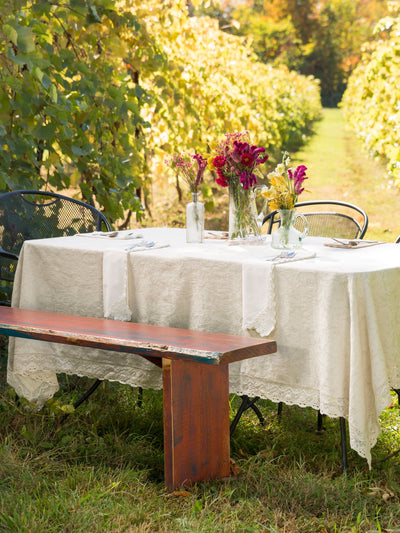 Cupcake Crumb Tablecloth in Linen by April Cornell