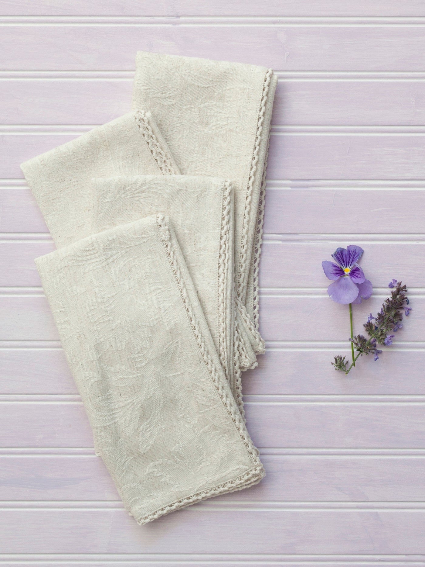 Cupcake Crumb Napkin in Linen by April Cornell
