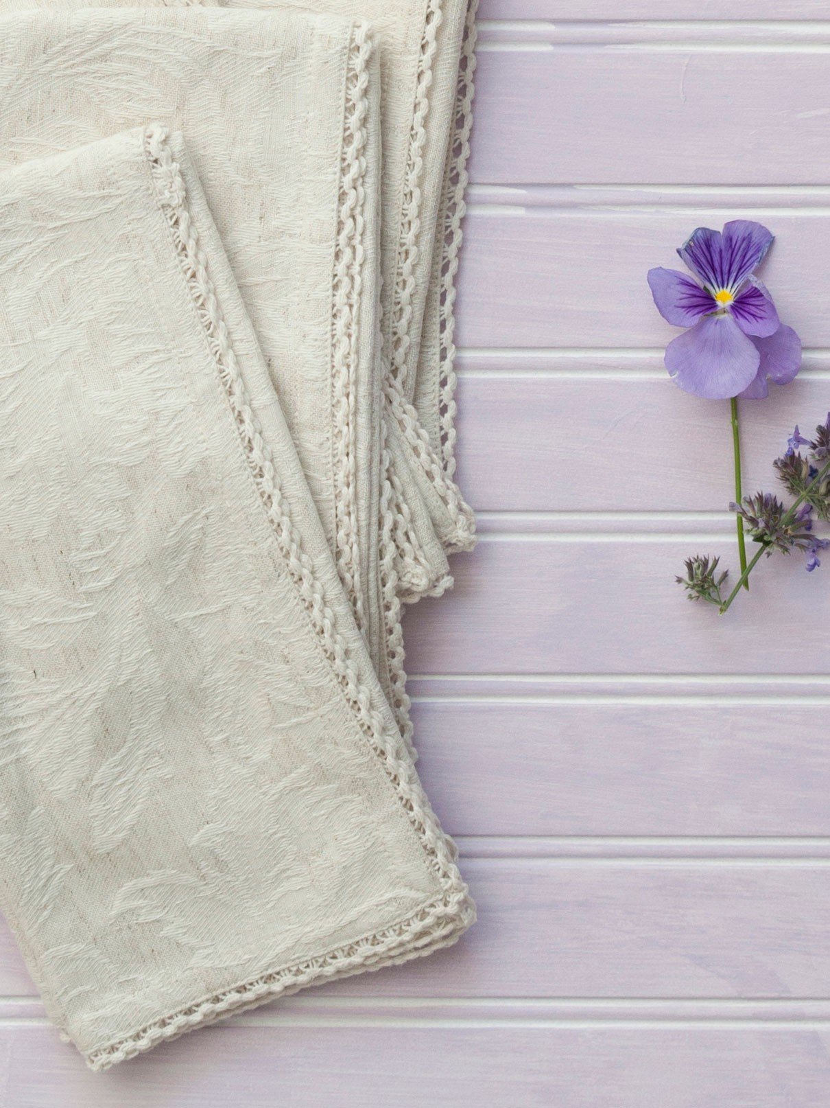 Cupcake Crumb Napkin in Linen | April Cornell- SOLD OUT