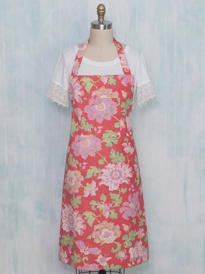Primrose Apron in Coral by April Cornell