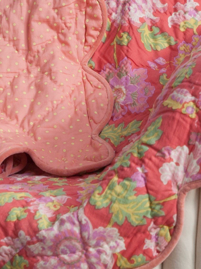 Primrose Throw in Coral by April Cornell