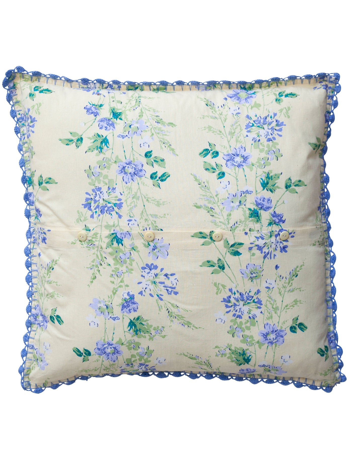 Cornflower Cushion in Yellow by April Cornell