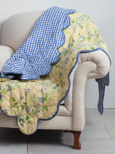 Cornflower Throw in Yellow by April Cornell