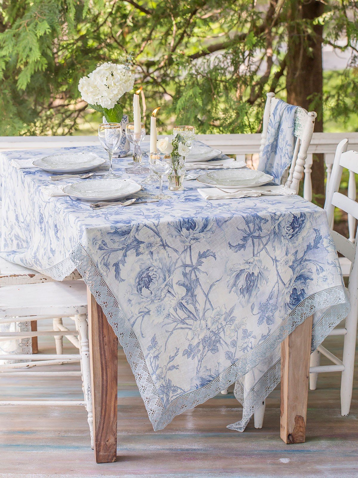 Ladylike Tablecloth in Soft Blue | April Cornell- SOLD OUT