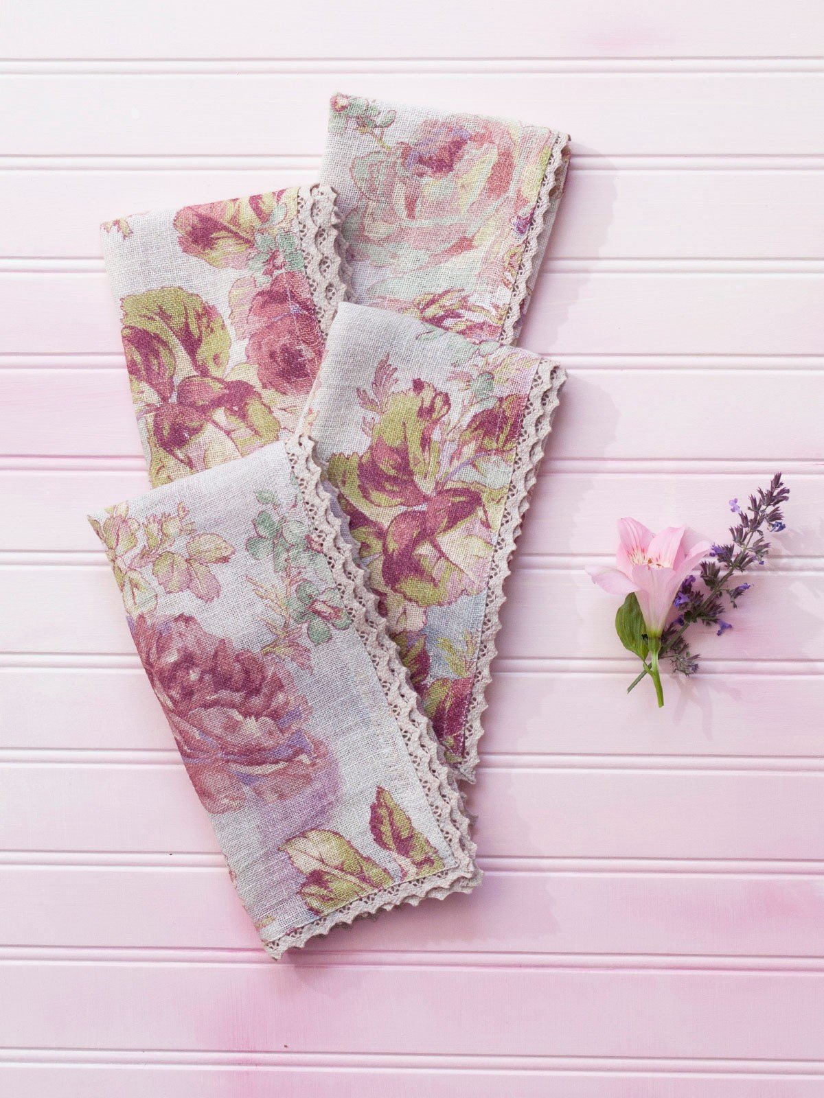 Secret Garden Napkins in Amethyst by April Cornell