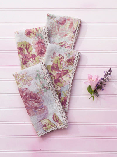 Secret Garden Napkins in Amethyst by April Cornell