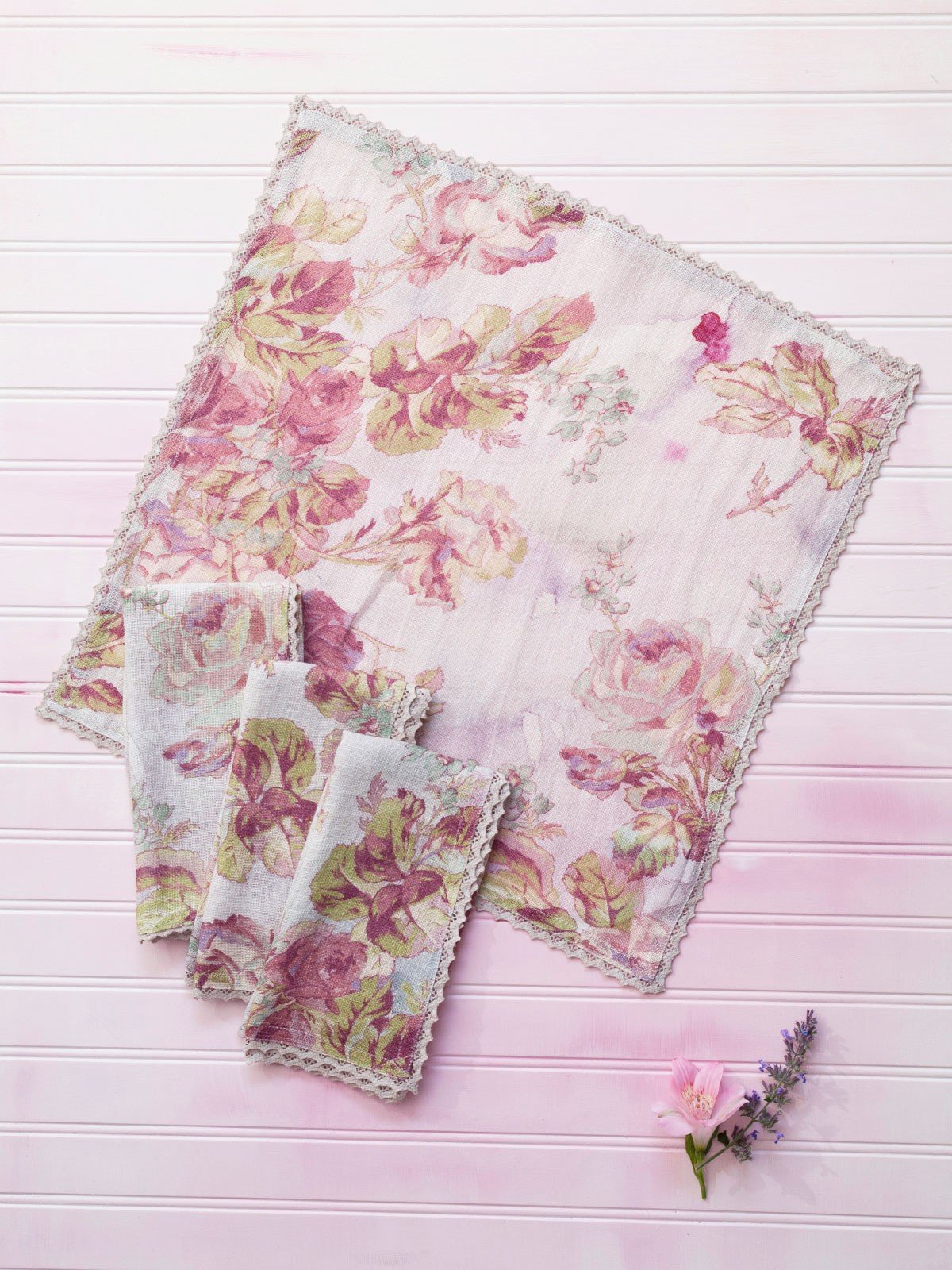 Secret Garden Napkins in Amethyst by April Cornell